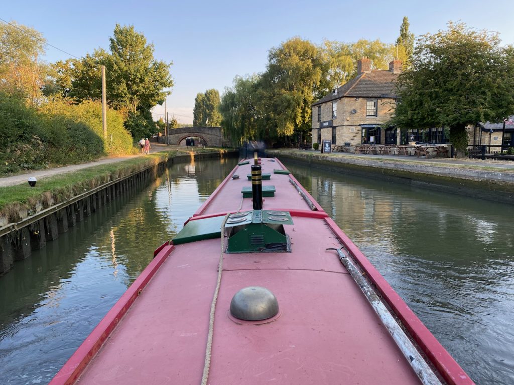 Stuck in the middle of a falling pound at Stoke Bruerne