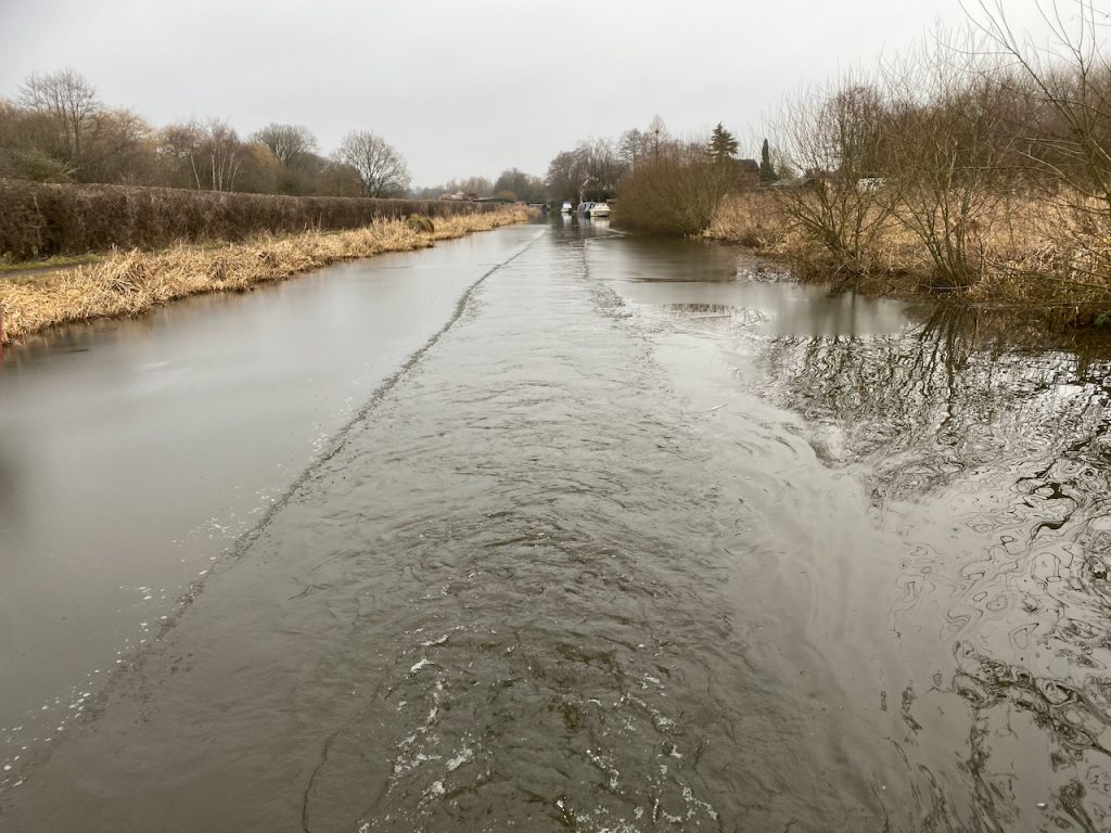 Ice near to Stockton Brook locks, 28th January 2023